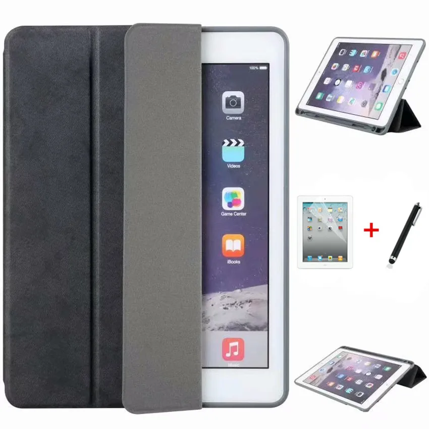 For iPad Air 1 2 A1474 Case With Pencil Holder Cover For ipad 5/6 Smart