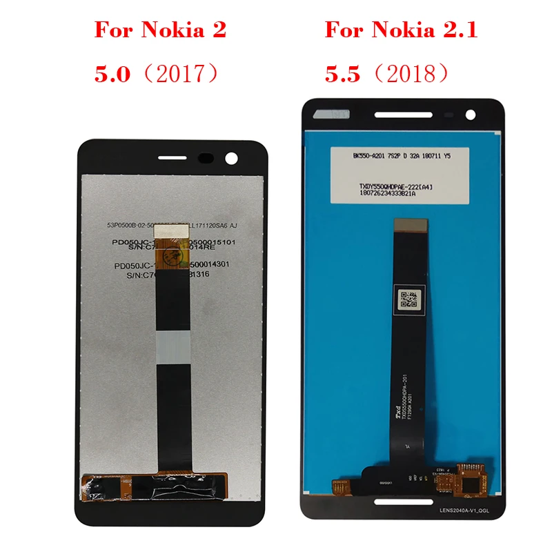 5 &quotЖК дисплей для Nokia 2 1 2018 TA 1080 1084 A 1086 1092 1093 ЖК сенсорный экран полная сборка