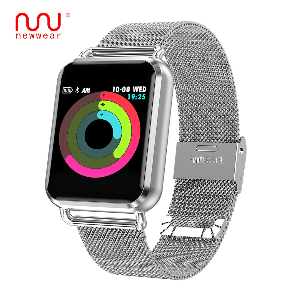 

NEWWEAR Q3 Smartwatch Men Dynamic Blood Oxygen Pressure Pedometer Heart Rate Sleep APP Custom Dial Smart Watch