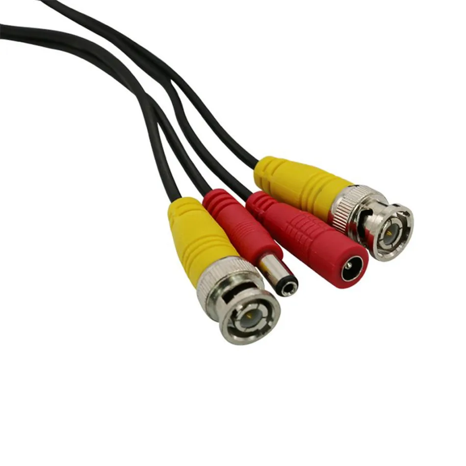 BNC Video Power Siamese Cable BNC&DC-C-18 12V Cable 32ft 10m for Analog AHD CVI CCTV Surveillance Camera DVR 26