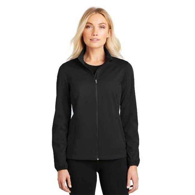 Port Authority L717 Ladies Active Soft Shell Jacket Deep Black - Small