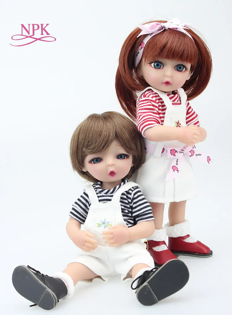 

25CM mini Sweet Girl Doll Reborn Baby Dolls Full Handmade Full Vinyl Baby Toys Best Girls Gift DIY Bjd Doll