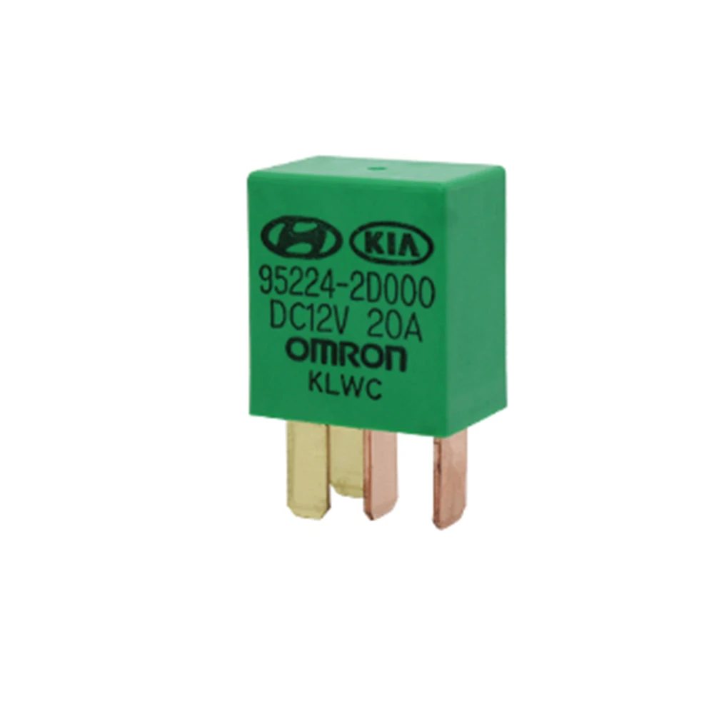 

1PC Car Violet Relay for KIA 12V 20A OMRON 4 Pins Green Color Power Relay Assembly