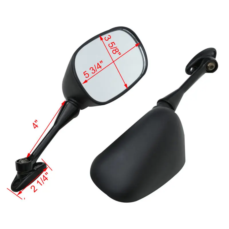 Motorcycle Side Black Rear View Mirrors For HONDA CBR600RR 2003 2018