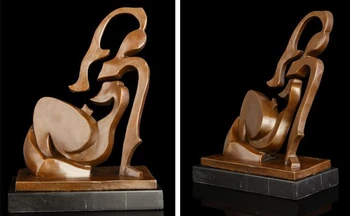 

Art Deco Sculpture Abstract Figure Bronze Statue