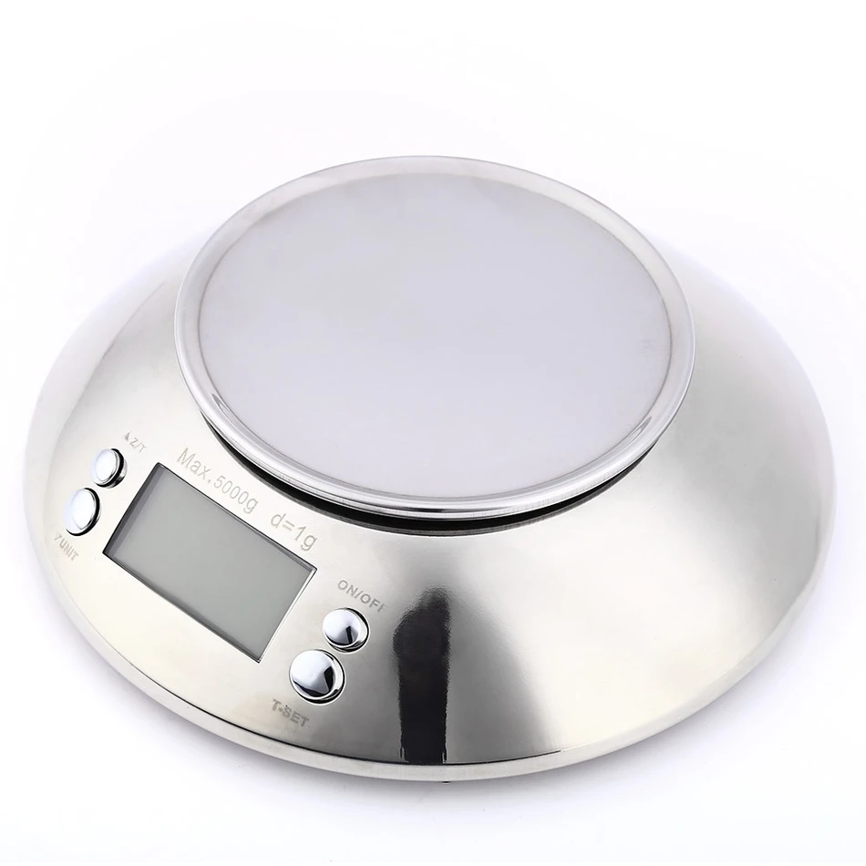  Electronic Weight Scale Food Balance Cuisine Precision Kitchen Scales with Bowl 5kg 1g Cooking Tool - 32799263293