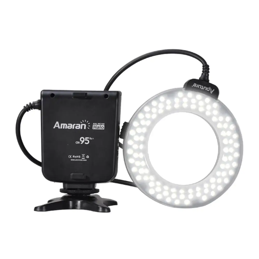 

HC100 CRI 95+ Amaran Halo LED Macro Ring Flash light For Canon EOS 7D 6D 50D 5D Mark III 5D Mark II 700D 70D