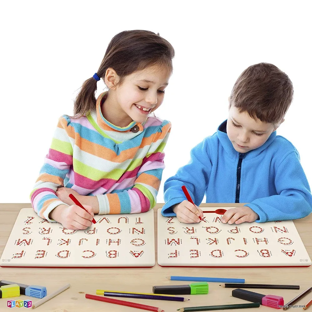 Kids Magnetic Drawing Writing Board With 26 Letters Set Educational Learning Toy 