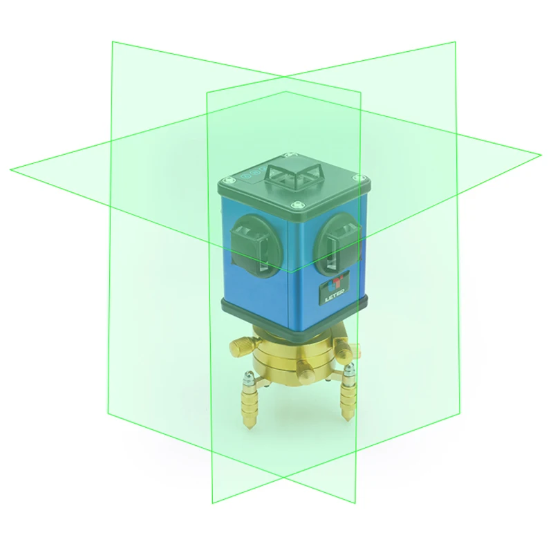 LETER 12 зеленый настенный инструмент 3D зеленый лазерный нивелир светильник Высокоточный LD электронный нивелировочный литиевый - Цвет: 30 times green