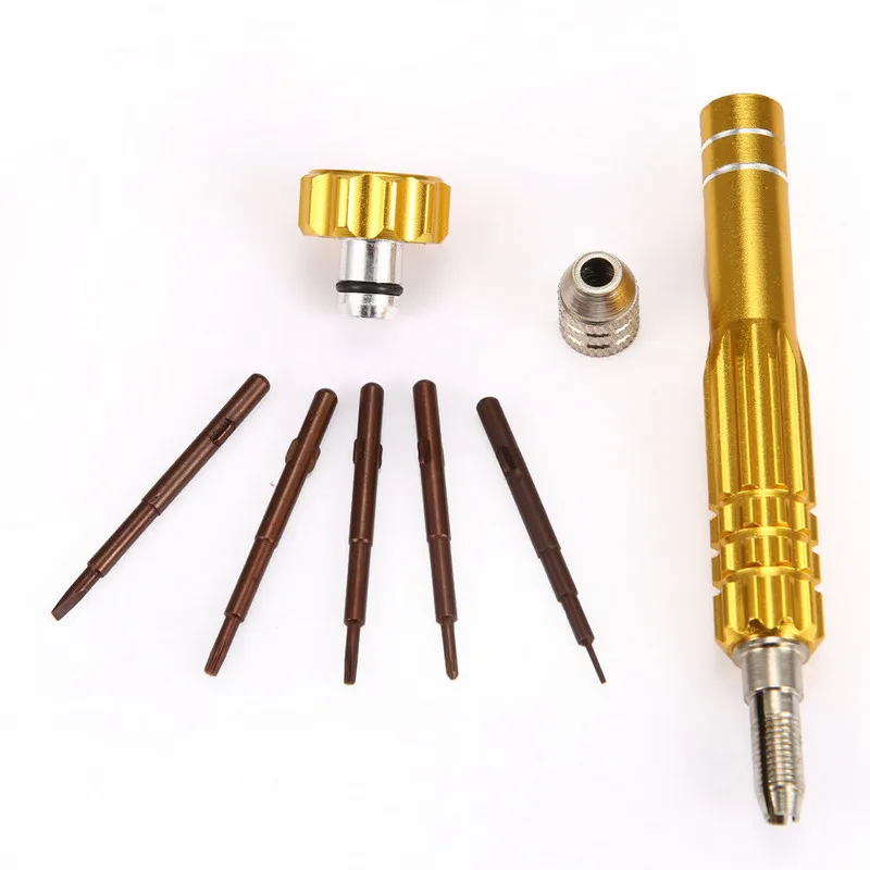 Mayitr Professional 5 in 1 Alloy + S2 Steel Screwdriver Set Repair Tools Opening Kit For iPhone Samsung Anroid Phone Accessory Mayitr Professional 5 in 1 Alloy + S2 Steel Screwdriver Set Repair Tools Opening Kit For iPhone Samsung Anroid Phone Accessory