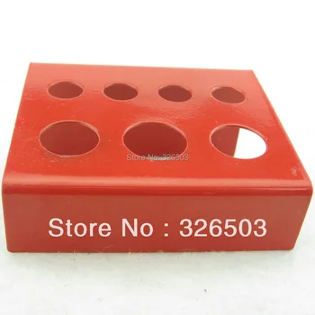 

One Red Metal Tattoo Ink Cap Cup Holder For Machine Gun Kit Supply MCHR