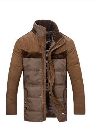 

2015 middle-aged British fashion new hot lamb fur collar casual long section of thick warm down jacket free shipping