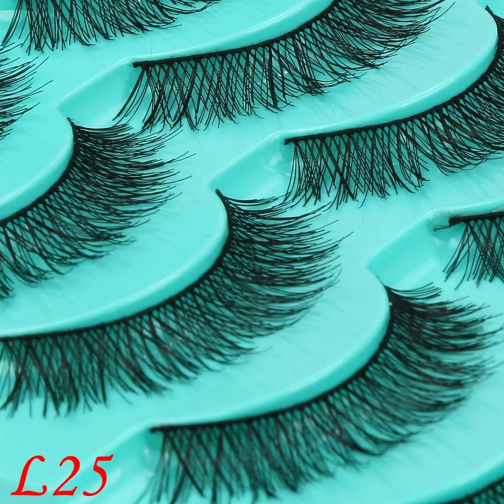 Fake eyelashes 5 Pairs Crisscross False Eyelashes Eye Lash Voluminous Make Up Crisscross Fake Eyelashes Extensions Makeup Tool