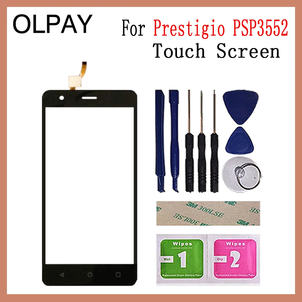 OLPAY 5,5 '' мобильный телефон сенсорный экран для Prestigio Muze H3 psp 3552 psp 3552 DUO Переднее стекло сенсорный экран сенсорная панель