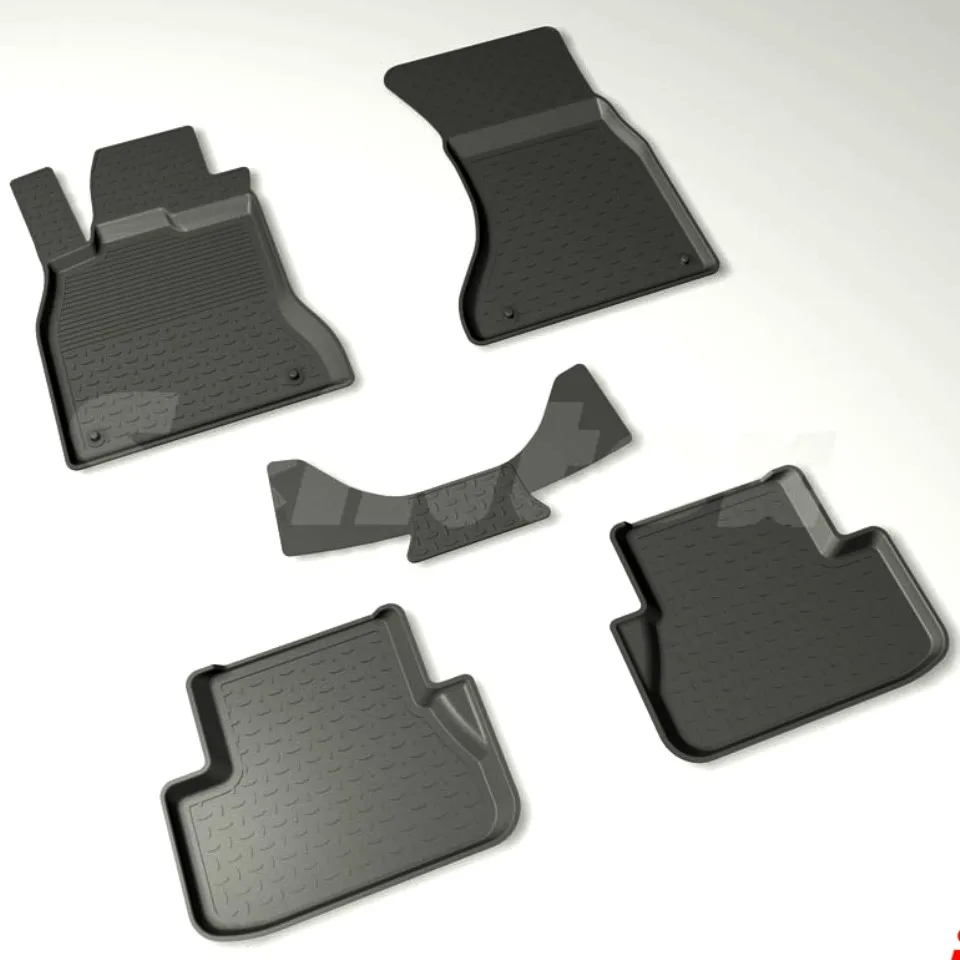 For Audi A4 B8 2007 2014 rubber floor mats into saloon 5 pcs/set
