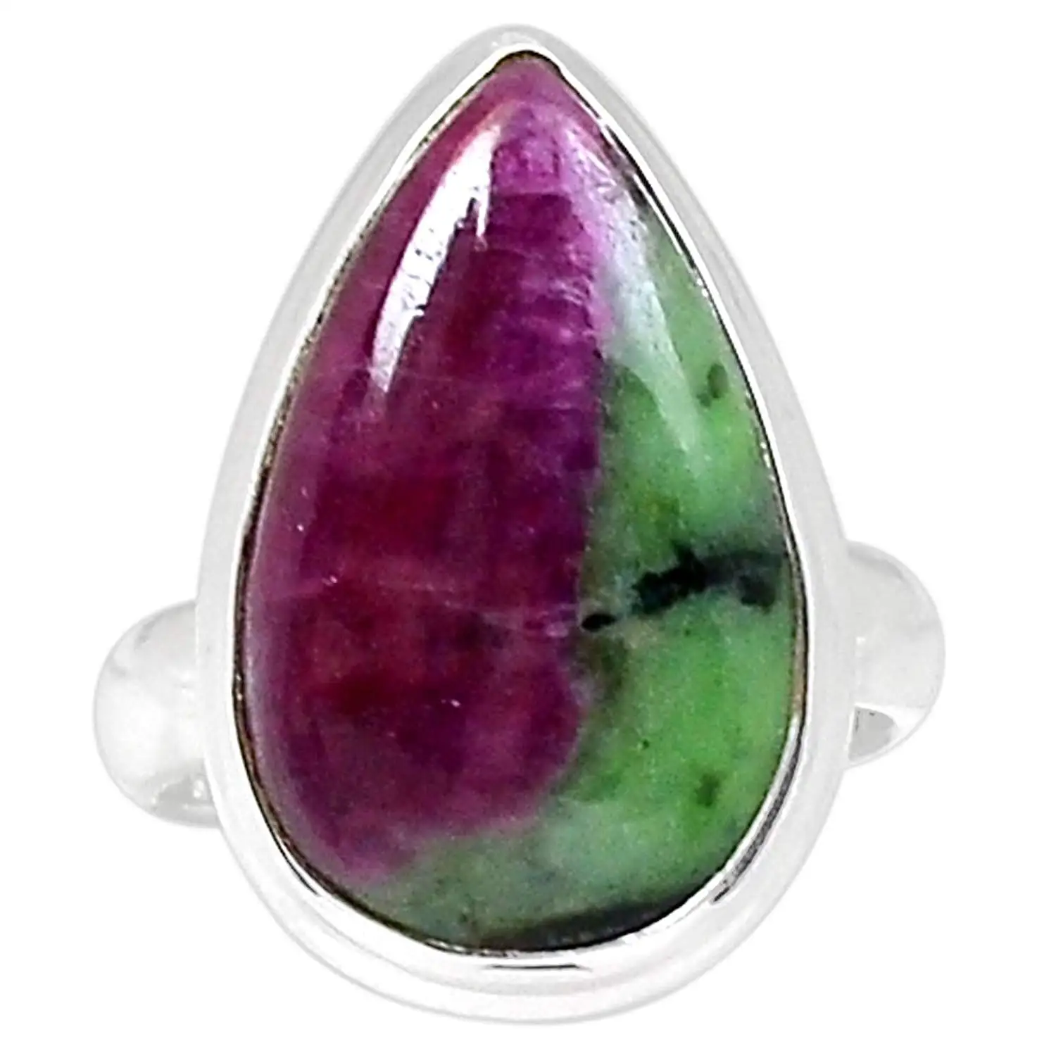 

Genuine RUBY ZOSITE Ring 925 Sterling Silver Jewelry,USA Size :7.25, MHBAR3614