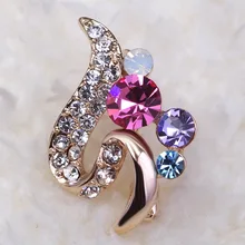Madrry Flores Broches de La Manera Para Las Mujeres Del Banquete de Boda Romántico Vestido de Cristales De Alta Calidad Hijab Bufanda Pin Up Hebilla Broches