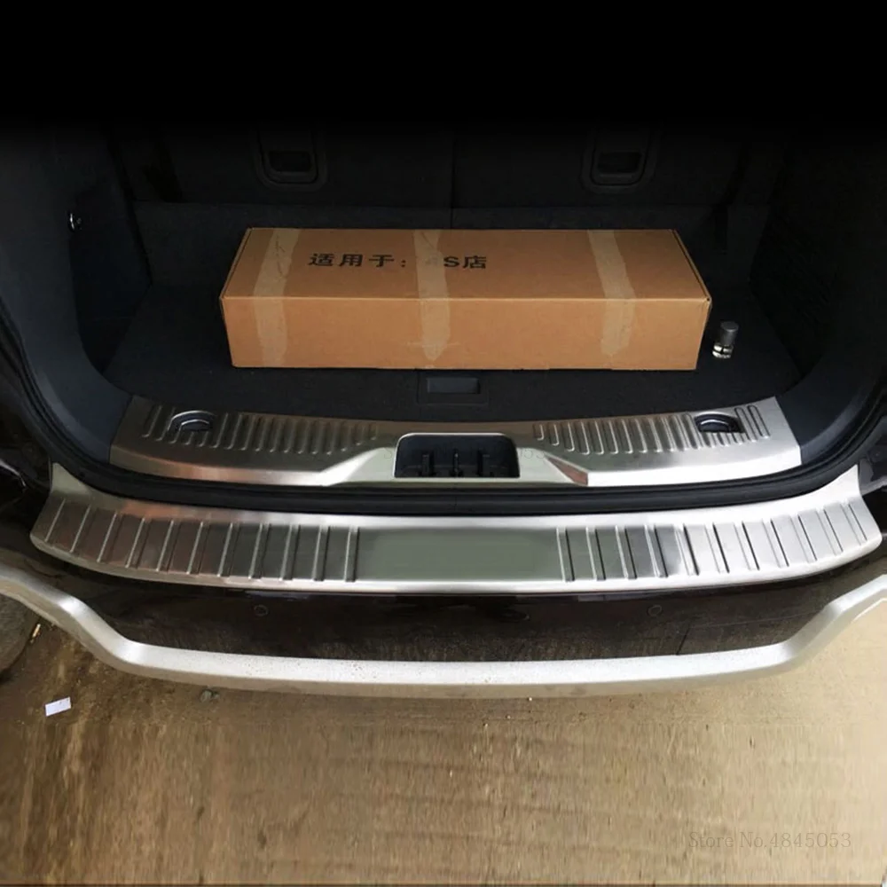 

AITWATT For Ford Everest 2016 2017 2018 2019 Stainless Steel Inner And Outer Rear Bumper Trunk Pedal Protective Cover Car Parts