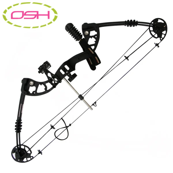 Cheap Archery hunting bow Aluminum Alloy Compound Bow With 30-60 lbs Draw Weight Black Color for outdoor shooting with Bow Release