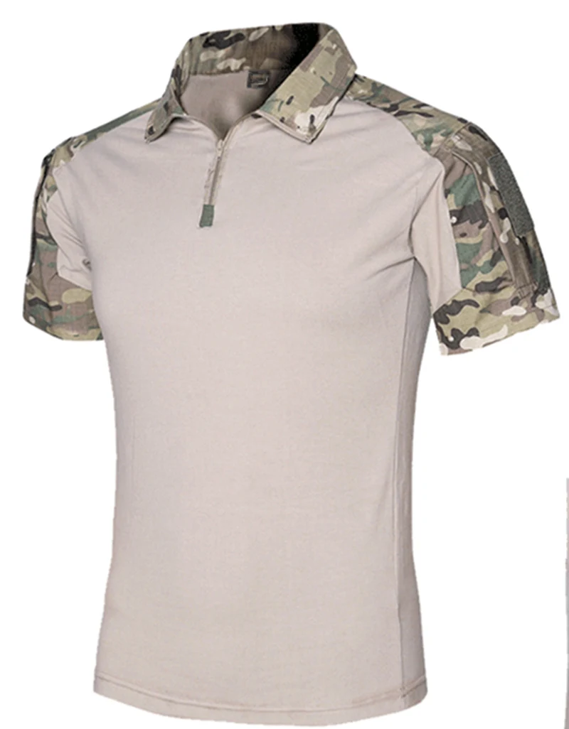 

2018 NEW Tactical Combat Shirt Perspiration T-Shirt Hunting Military Short Sleeves Men Shirt Black MC ACU