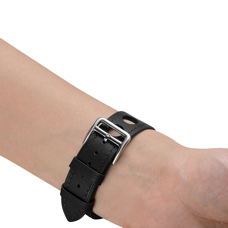 Браслет из натуральной кожи для apple watch band 4 5 44 мм 40 ремешок прочный и iwatch 3/2/1 42 38