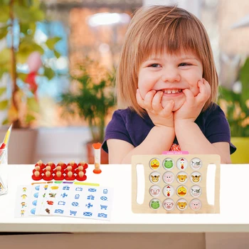 

Baby Educational Toys Memory Matching Chess Toy Wooden Pairing Puzzles Game Early Development Interactive Learning Toys