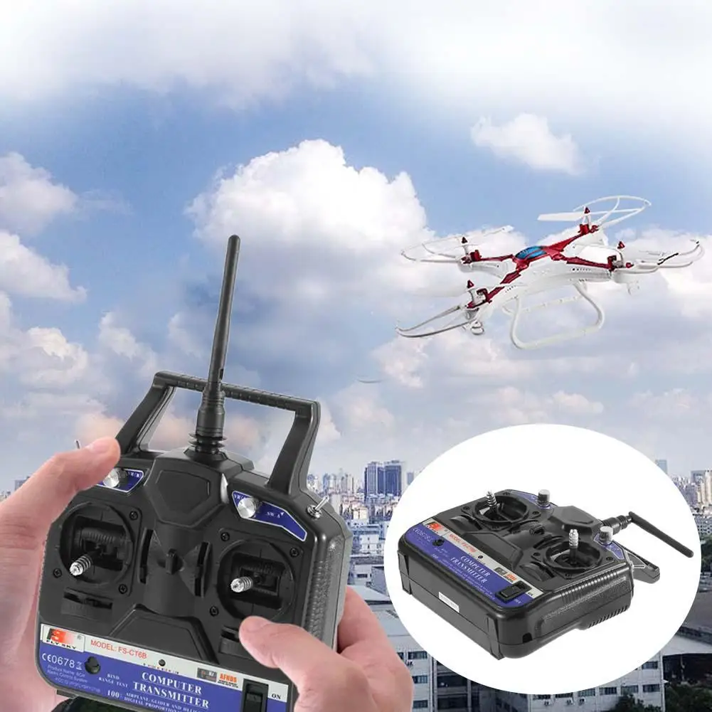 

2.4G Digital 6CH RC Transmitter Controller w/ Receiver Model RC Radio Control