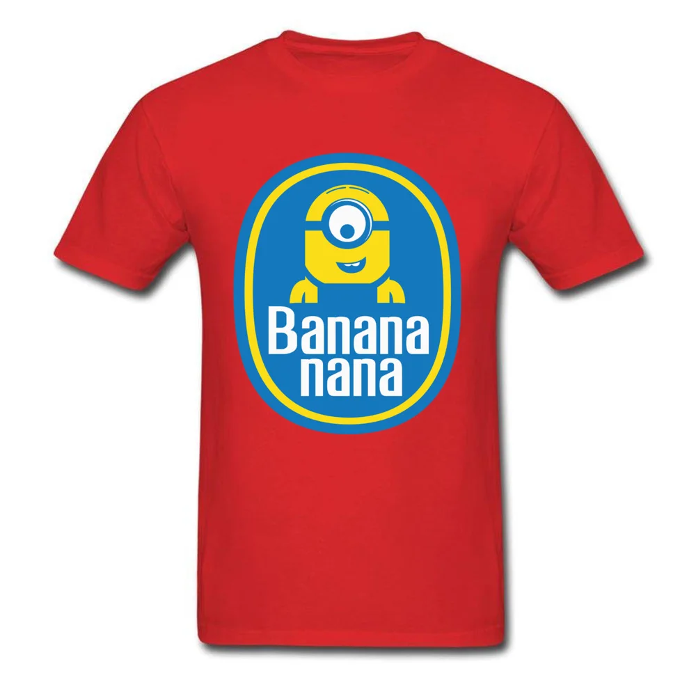 Crew Neck banana nana 7100 100% Cotton Men T Shirts Printing Short Sleeve Tops Shirt 2018 New Summer Tee Shirt banana nana 7100 red