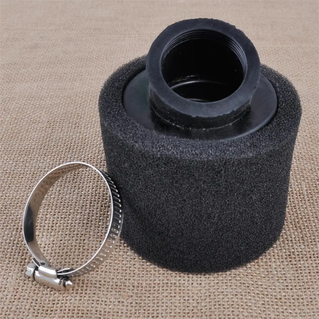 CITALL Motorcycle 38mm Double Dual Foam Air Filter Cleaner Angled For