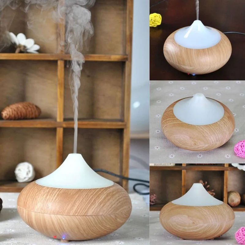 

Warmtoo High Quality Air Humidifier Purifier Essential Oil Aromatherapy 100ML Wood Grain LED Ultrasonic Aroma Diffuser