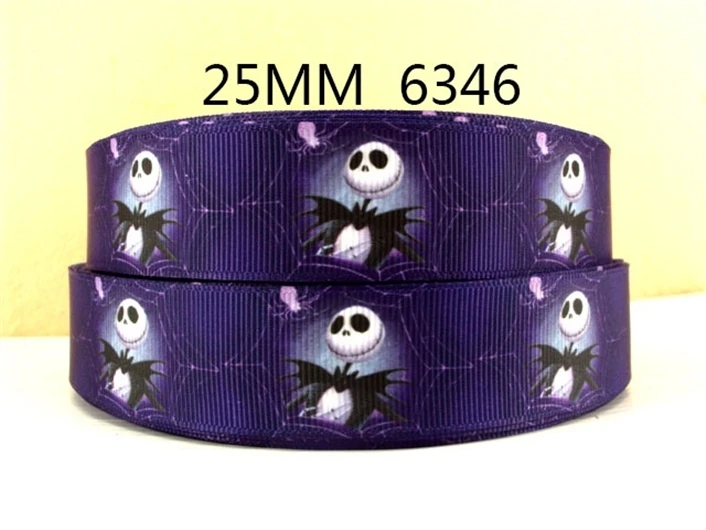 

(5yds per roll) 1''(25mm) halloween high quality printed polyester ribbon 10 yards,DIY handmade materials,wedding gift,10Yc904