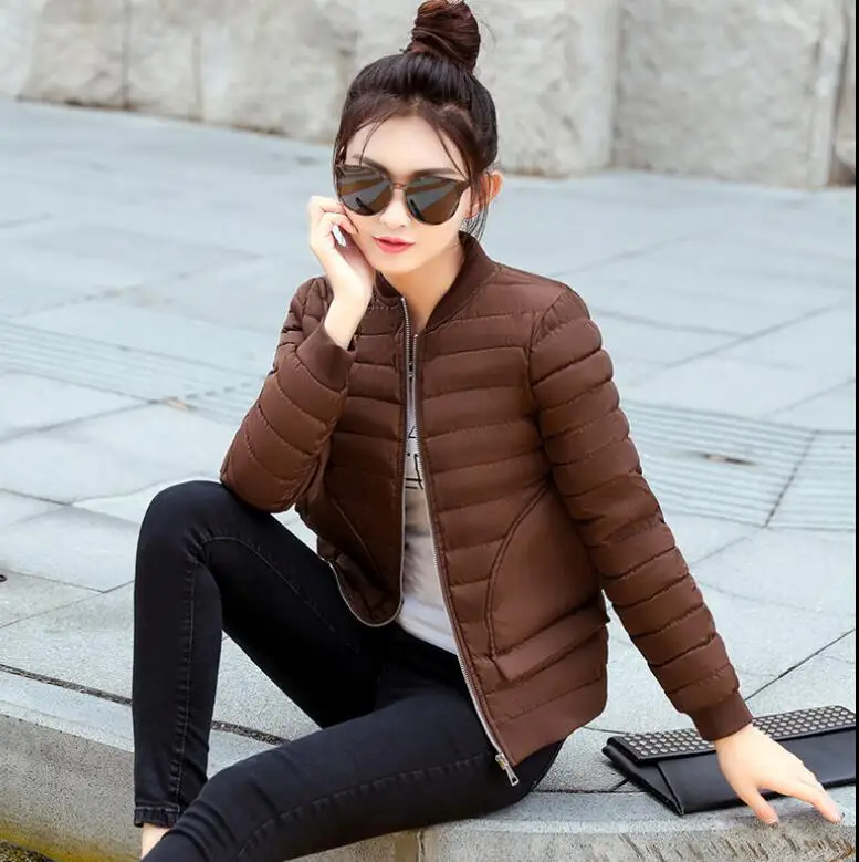 

2018 hot new girls winter jacket children's short cotton padded outwear kids casaco fashion Teenage Girl baseball clothing
