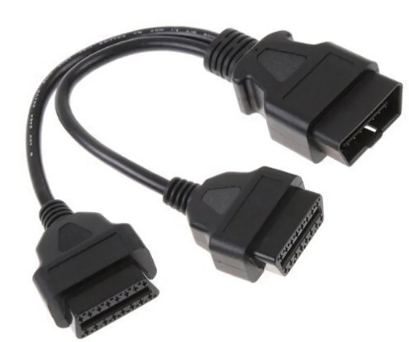 16 контактный кабель obd2 сплиттер obd 2 адаптер диагностический коннектор ii