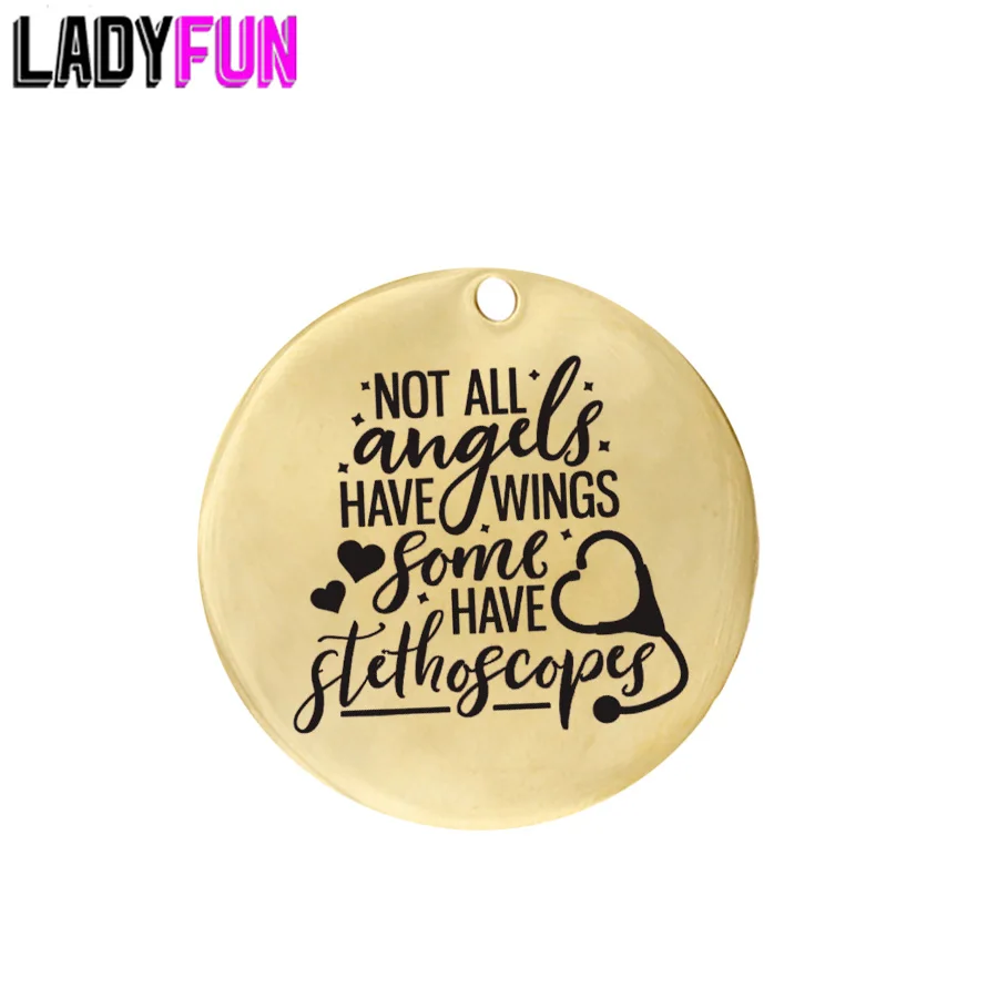 Подвеска Ladyfun из нержавеющей стали под заказ для медсестры стетоскоп не все