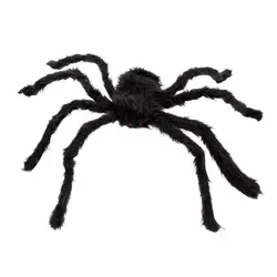 Новый 30 см черный паук плюшевая кукольная игрушка/Хэллоуин Декор
