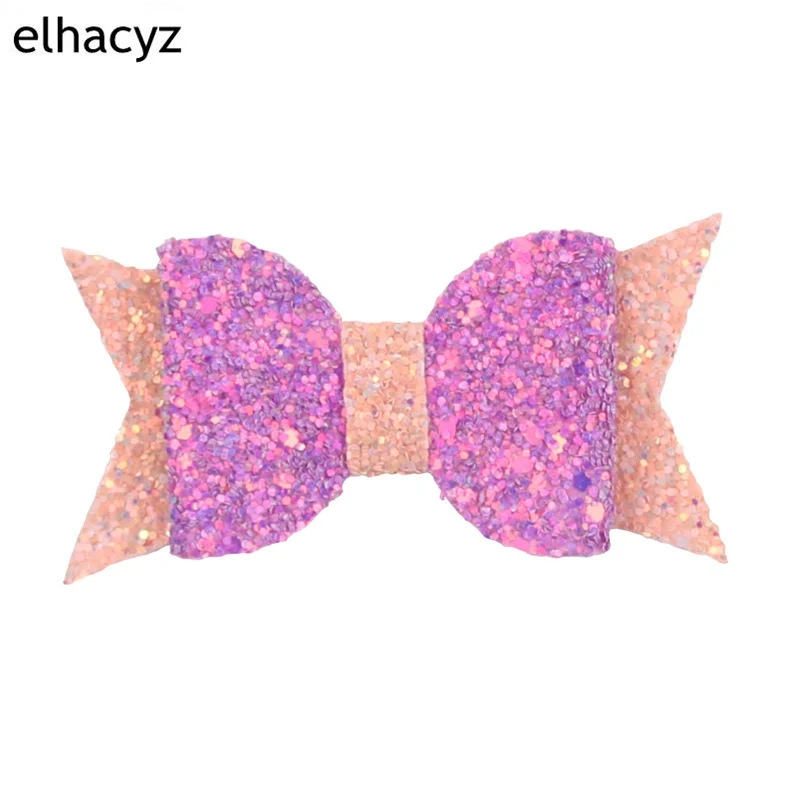 10 шт./лот смешанные Glitterr Лук блесток 3," аксессуары для волос для детей мерцающие Bowknots Заколки для волос, заколки, Головные уборы