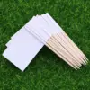 Pack of 100 Racing Flag Toothpicks Flag Picks Appetizer Toothpicks Fruit Sticks for Cocktail Party Accessory - White ► Photo 2/6