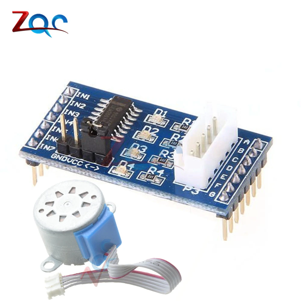 Модуль драйвера шагового двигателя 28BYJ 48 ULN2003 для Arduino + 5 В 12 постоянного тока