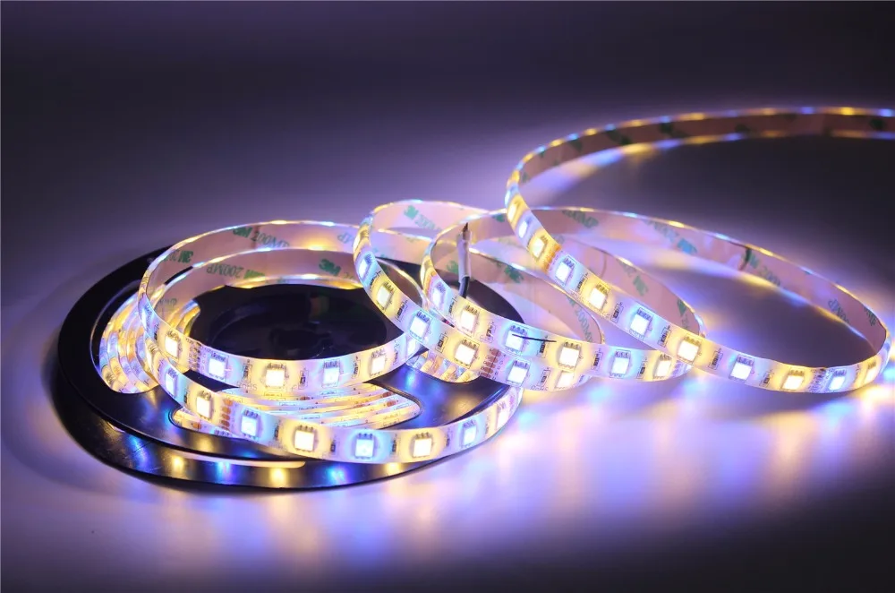 Водонепроницаемая IP20/65/67 5050 RGBW WW Светодиодная лента 5 м 300 LED SMD Magic UFO WIFI контроллер