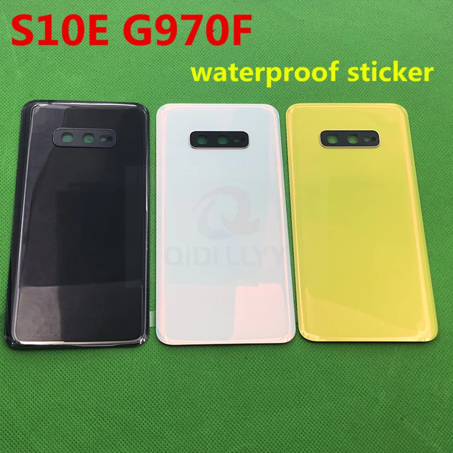 S10E Задняя стеклянная Замена для Samsung Galaxy S10e G970 G970F крышка батареи задняя дверь