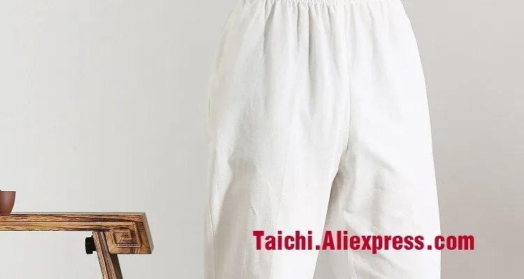 Штаны Tai Chi, китайский костюм Tang, хлопковые штаны с крыльями Чун кунг-фу, размер 165-190