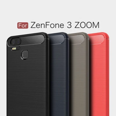Матовый Мягкий силиконовый чехол из ТПУ для Asus Zenfone 3 ZOOM кожаный с зернистой