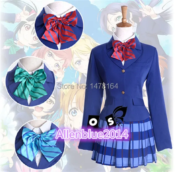 Японское аниме Love Live Kousaka Honoka язава Нико Nishikino Maki школьная форма милый