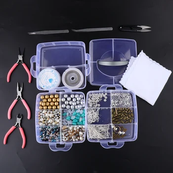 

Beginners Jewelry Making Kits Beads Charms Findings Pliers Cutters Wire