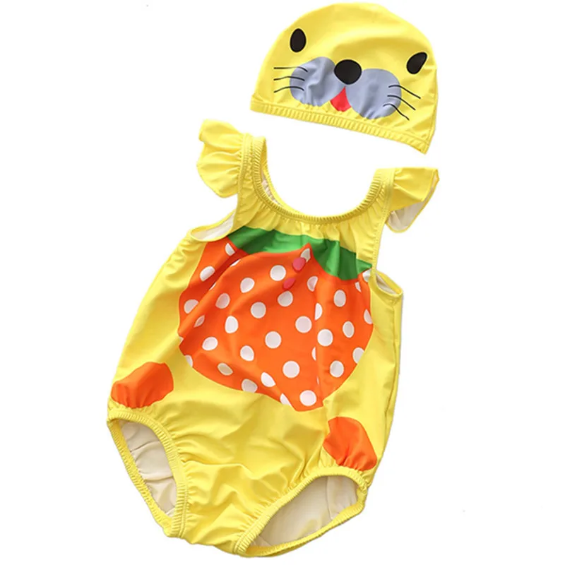 Cartoon Children One-Piece Suits Lovely Children Swimsuit Kids Swimsuit One-Piece Swimming Suit Baby Swimwear