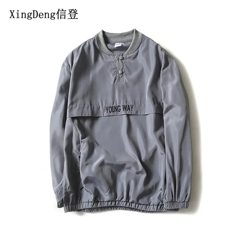 Модная брендовая новая Светоотражающая куртка XingDeng Мужская ветровка куртки