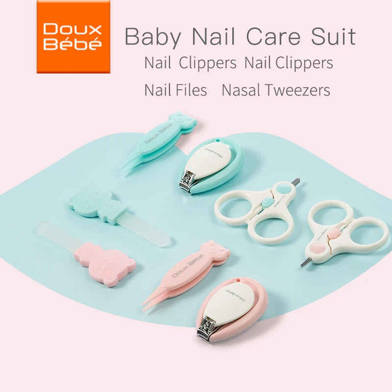 4PCS Baby Nail Scissors Set Lovely Nail Clippers Trimmer Nail Newborn Kids Safety Nail Shell Shear Manicure Set Baby Care 4PCS Baby Nail Scissors Set Lovely Nail Clippers Trimmer Nail Newborn Kids Safety Nail Shell Shear Manicure Set Baby Care