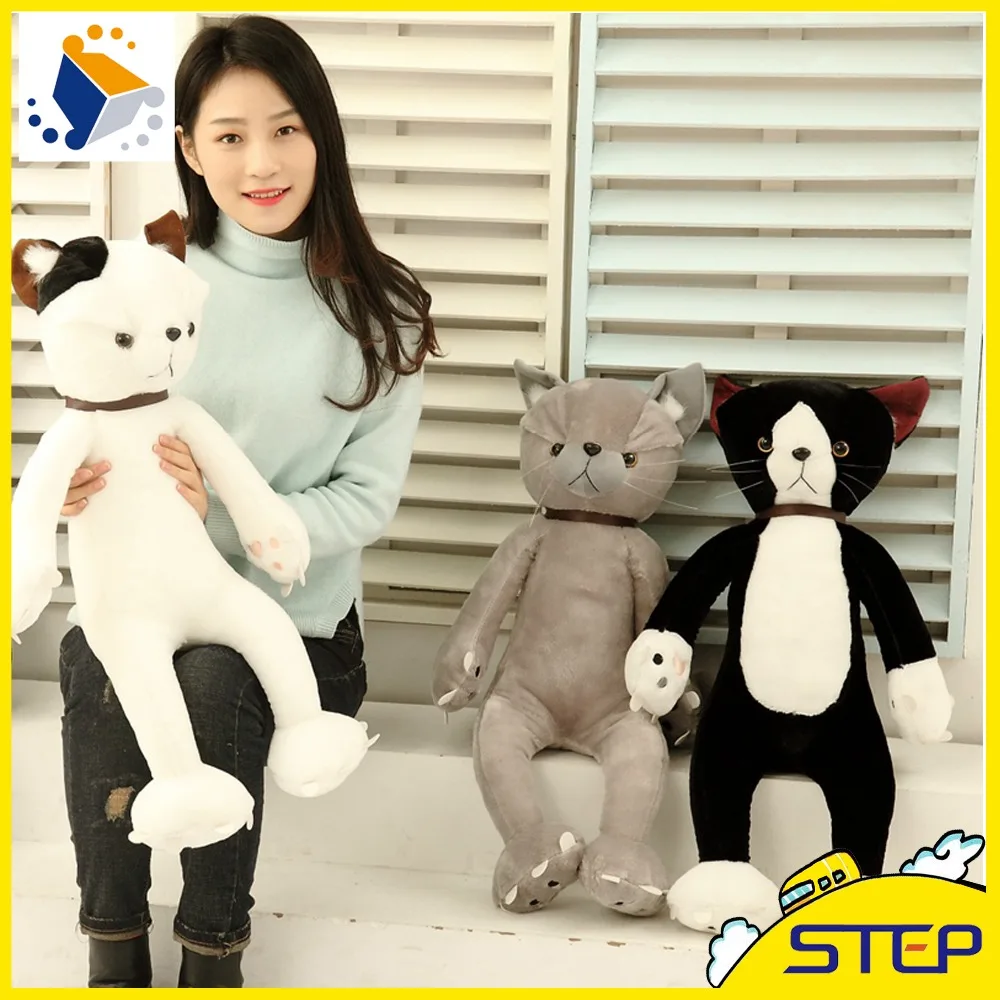 

2016 High Quality New Fashion Standing Cat Plush Toys Soft Cat Dolls Multisize Free Shipping Birthday Gifts ST123