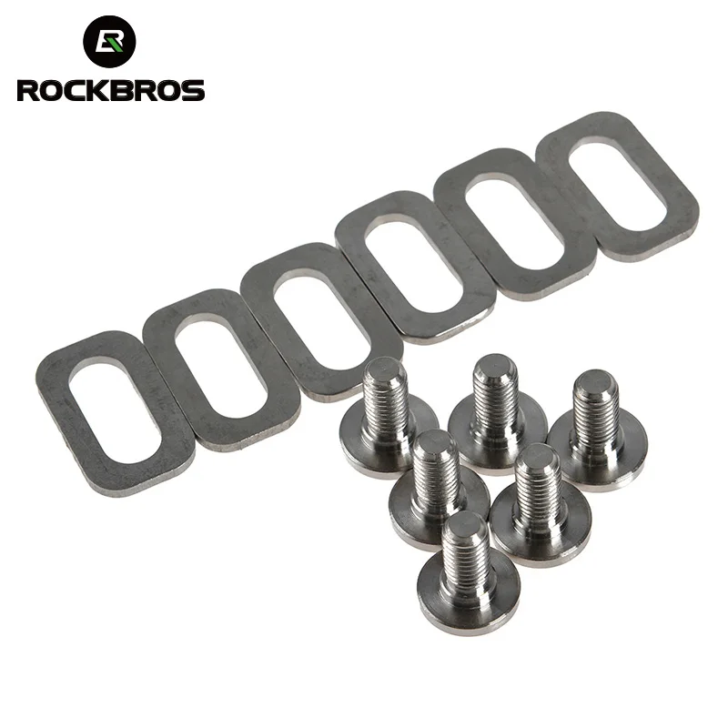 

ROCKBROS Titanium Alloy 6Al4V (Gr5) Bolts Spacers for Road Bike Clipless Pedals Cleats Bicycle Accessories