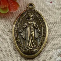 30 Pieces Bronze Plated Goddess Charms Pendant 48x26MM C1831 Jewelry Finding Craft 1